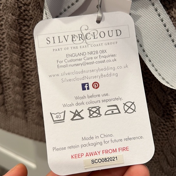 Silvercloud knit baby blanket stroller/pram 100%cotton brown color neutral new - Picture 6 of 8